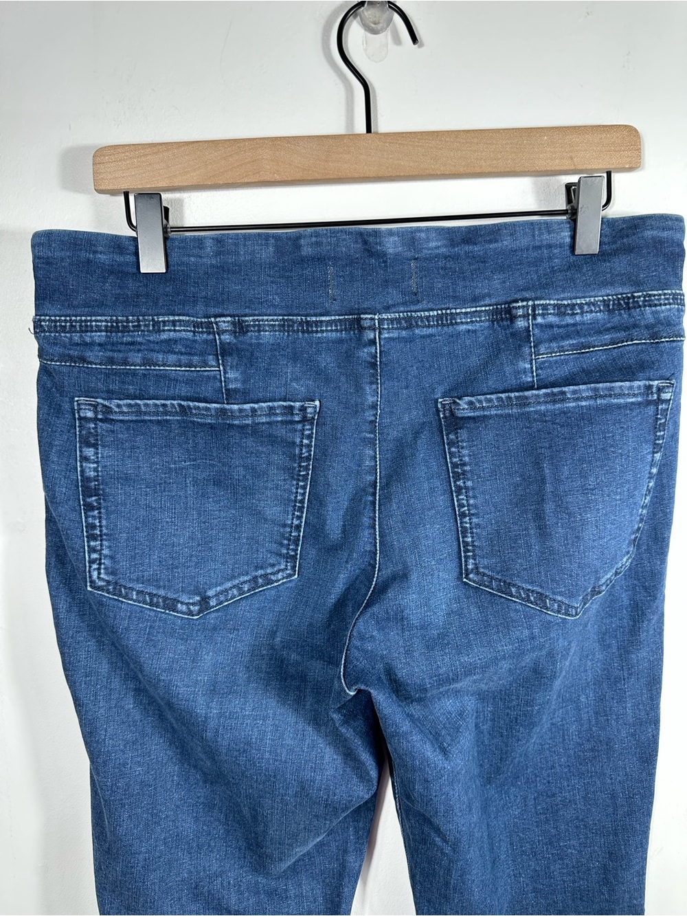 We The Free Double Dutch Pull-On Slit Skinny Jeans Denim Size Medium - Picture 6 of 11